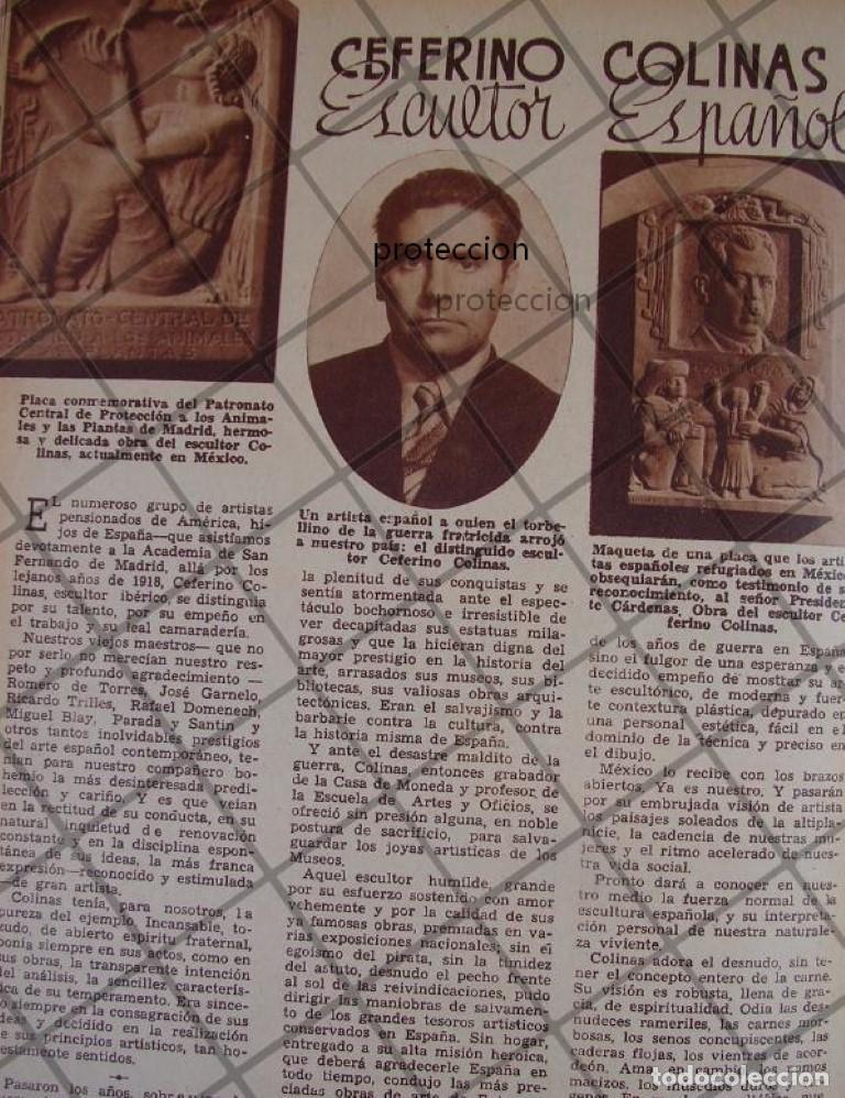 Collectionnisme d'affiches: AFICHE ANTIGUO 1939 CEFERICO COLINAS QUIROZ EN MEXICO