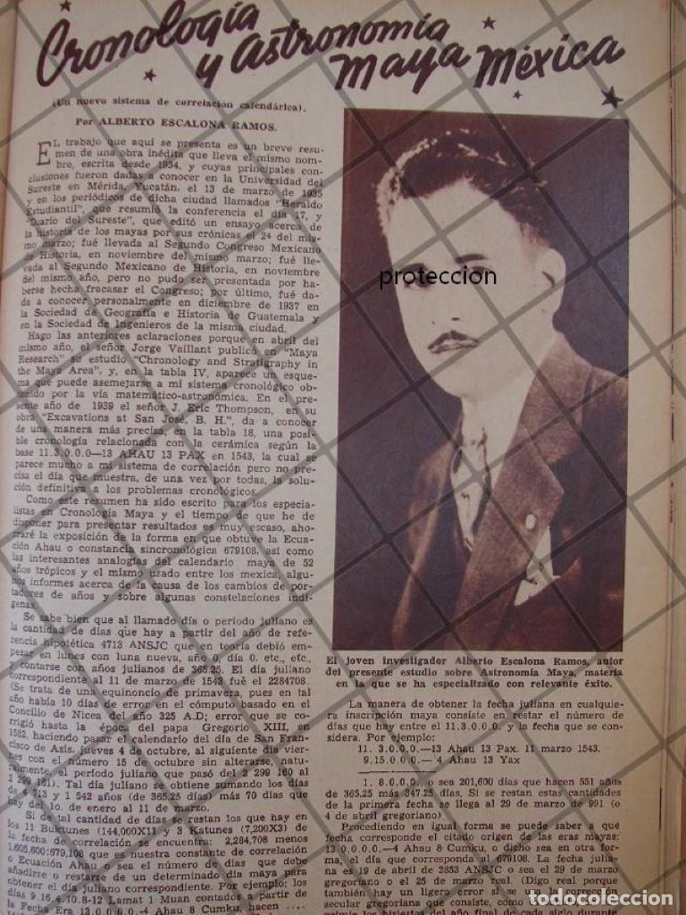 Collectionnisme d'affiches: AFICHE ANTIGUO 1939 ALBERTO ESCALONA RAMOS /MAYAS