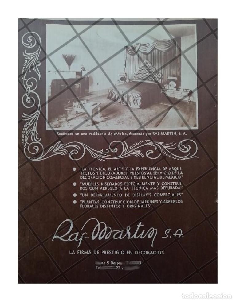 Collectionnisme d'affiches: CARTEL ANTIGUO TIENDA MUEBLERIA RAS MARTIN 1951 /853