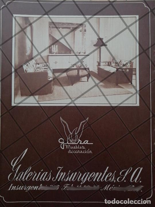 Collectionnisme d'affiches: CARTEL ANTIGUO TIENDA GALERIAS INSURGENTES 1951 /859