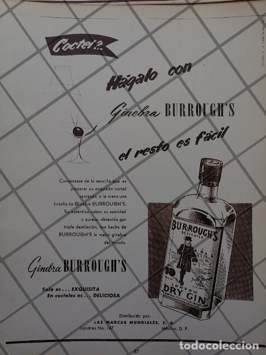 Poster collecting: CARTEL PUBLICIDAD ANTIGUA GINEBRA BURROUGHS 1951 VINOS 614