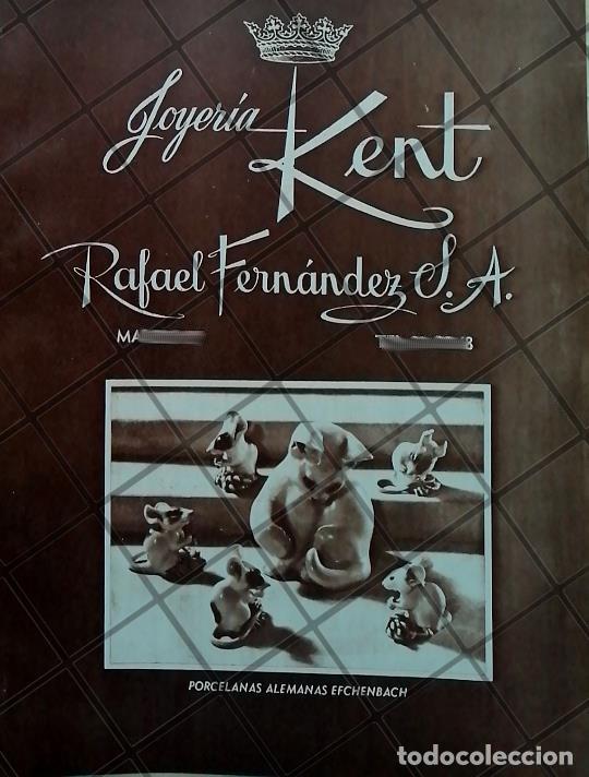 Poster collecting: CARTEL ANTIGUO JOYERIA KENT RAFAEL FERNANDEZ 1951 /869