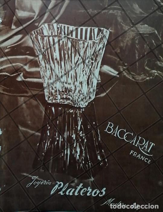 Poster collecting: CARTEL ANTIGUO CRISTAL BACCARAT JOYERIA PLATEROS /878
