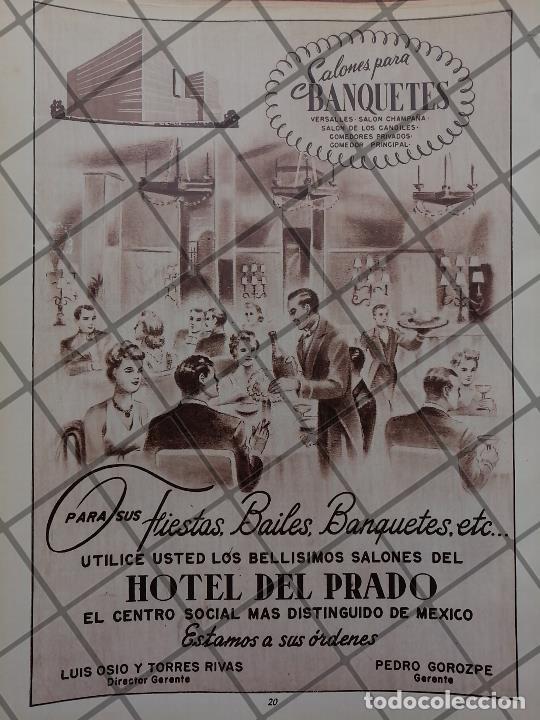 Poster collecting: CARTEL PUBLICIDAD ANTIGUA HOTEL DEL PRADO 1951 /887
