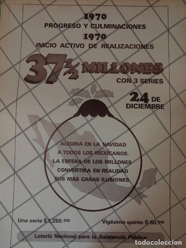 Collectionnisme d'affiches: CARTEL ANTIGUO LOTERIA NACIONAL 1970 /173