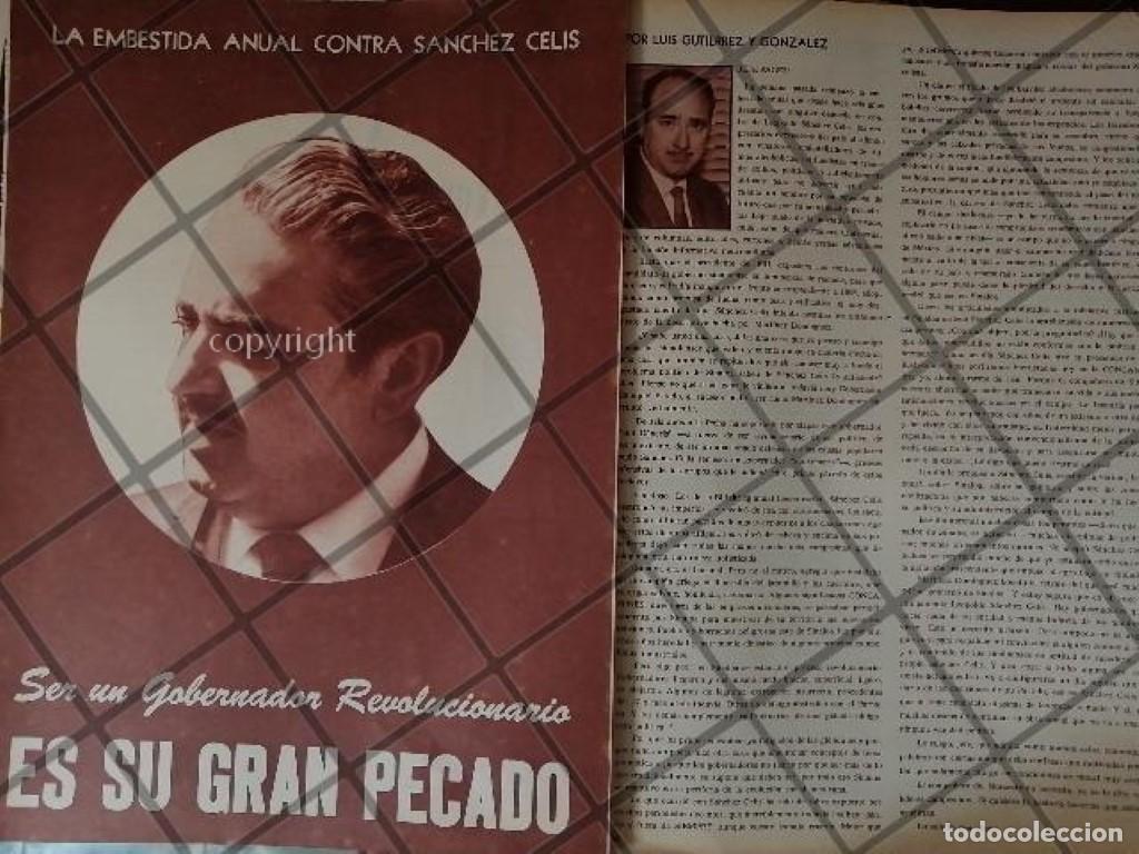 Collectionnisme d'affiches: AFICHE RETRO CRITICA A LEOPOLDO SANCHEZ CELIS 1960s