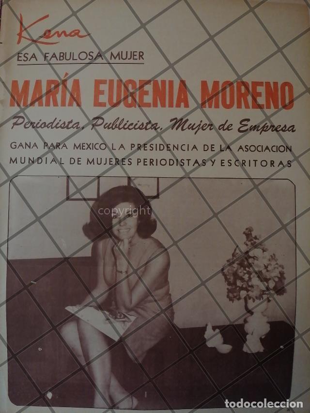 Collectionnisme d'affiches: AFICHE RETRO. MARIA EUGENIA MORENO. PERIODISTA 1970