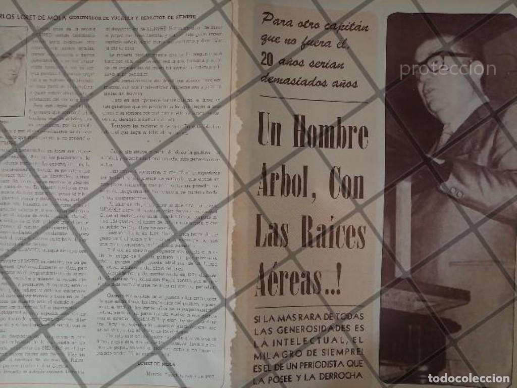 Collectionnisme d'affiches: AFICHE RETRO ORIGINAL CARLOS LORET DE MOLA HONRA A PAGES LLERGO 1973