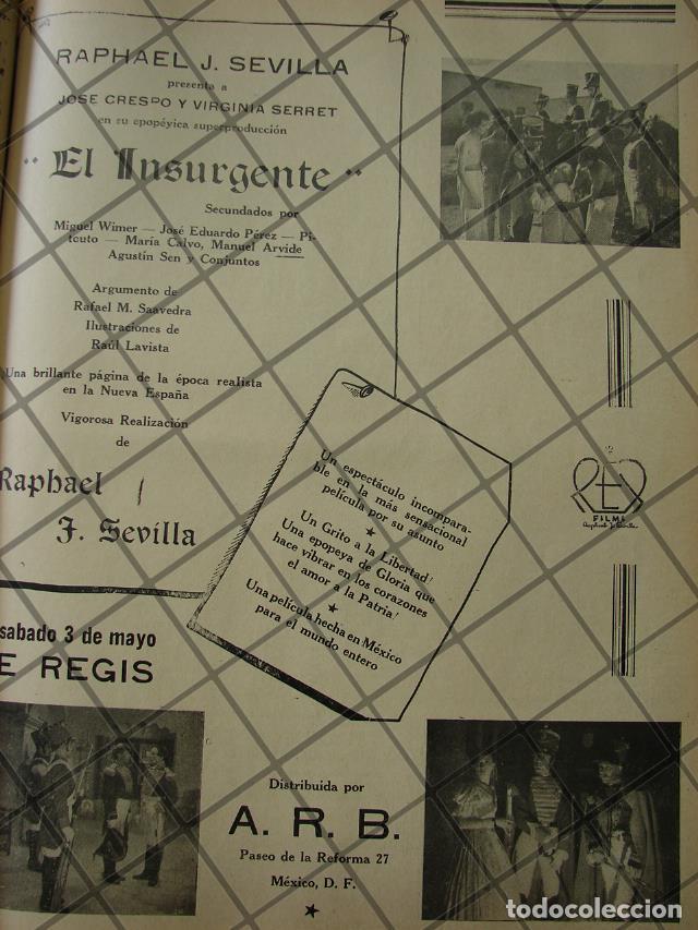 Sammeln von Plakaten: CARTEL ANTIGUO ORIGINAL ESTRENO PELICULA. EL INSURGENTE /146