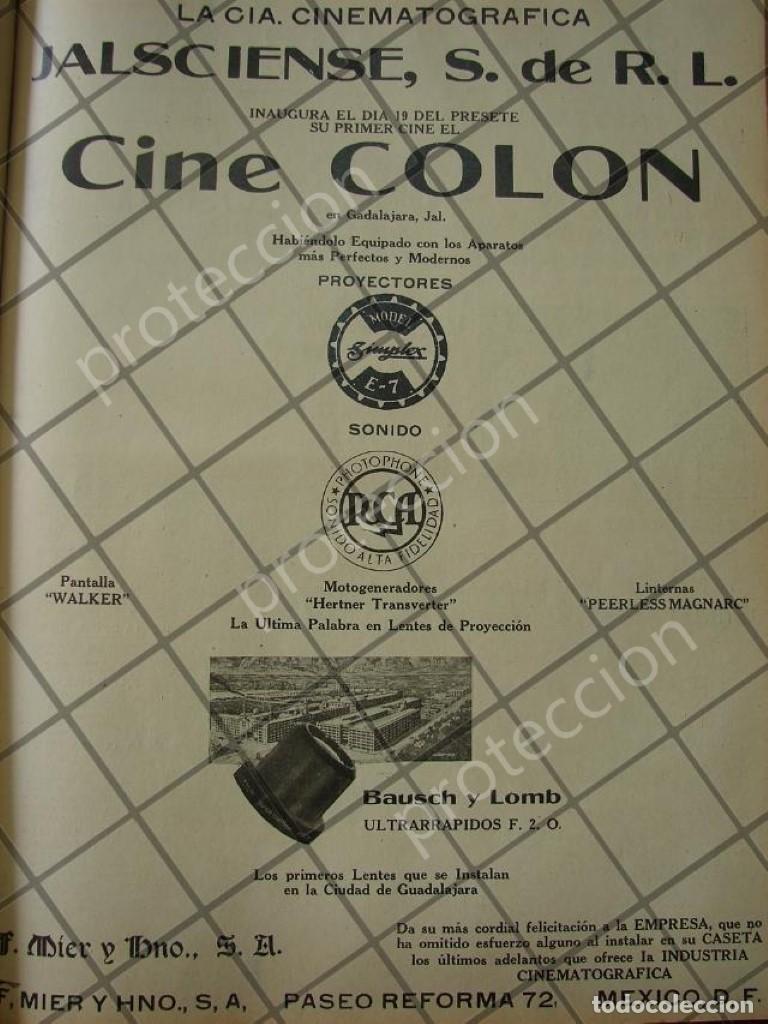 Sammeln von Plakaten: CARTEL ANTIGUO ORIGINAL INAUGURAN EL CINE COLON 1941 JALISCO