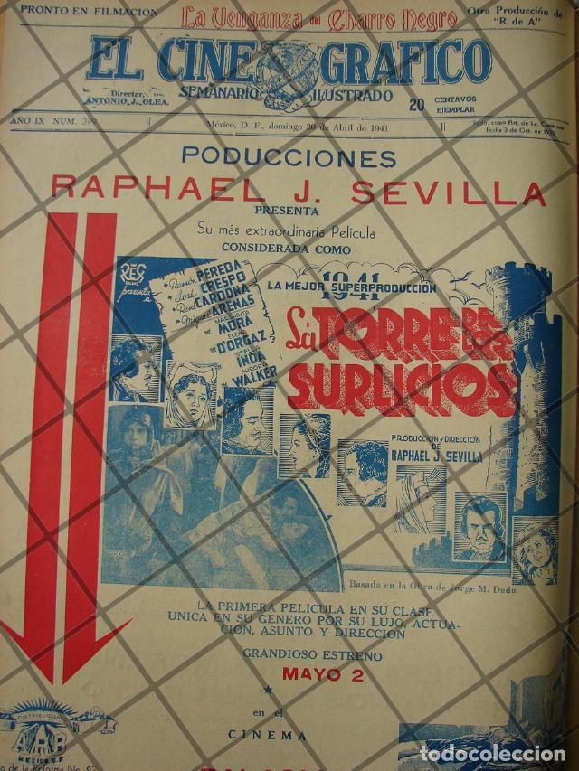 Sammeln von Plakaten: CARTEL ANTIGUO ORIGINAL PELICULA. LA TORRE DE LOS SUPLICIOS 1941 /151