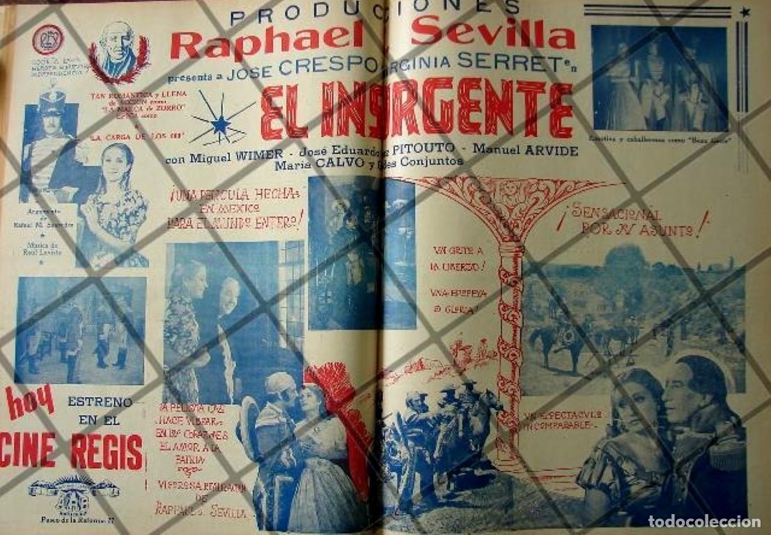 Sammeln von Plakaten: CARTEL ANTIGUO ORIGINAL PELICULA. EL INSURGENTE 1941 /161