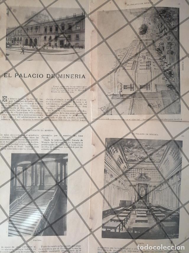 Sammeln von Plakaten: AFICHE ANTIGUO ORIGINAL. EL PALACIO DE MINERIA 1911