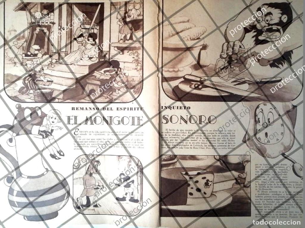 Sammeln von Plakaten: AFICHE ANTIGUO ORIGINAL. MICKEY MOUSE Y DIBUJOS ANIMADOS 1934
