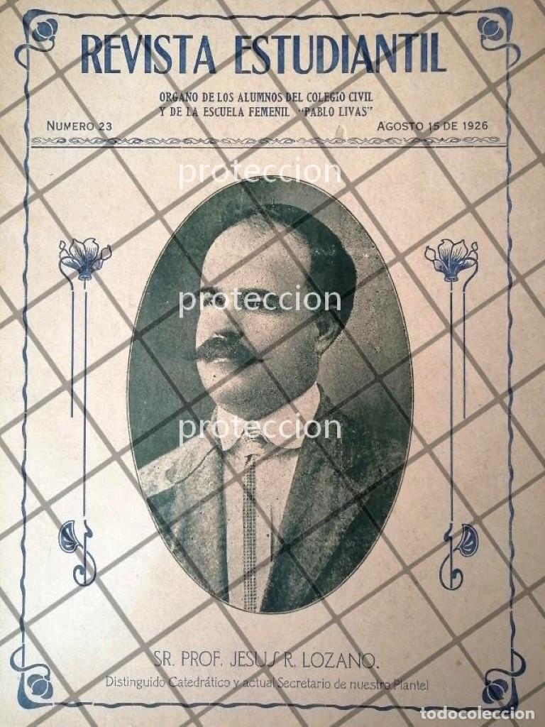 Sammeln von Plakaten: PORTADA ANTIGUA, COLEGIO CIVIL DE MONTERREY 1926