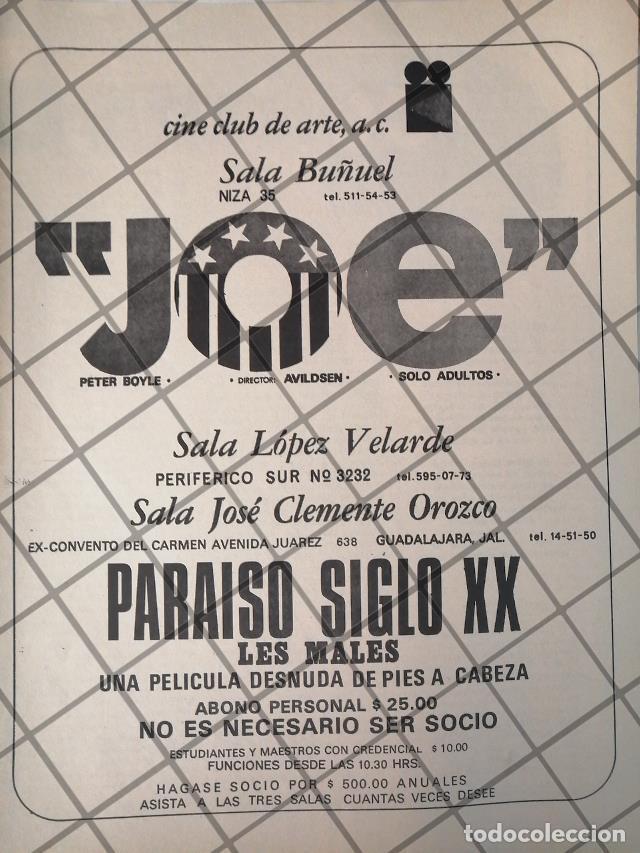 Coleccionismo de carteles: AFICHE ANTIGUO. CINE CLUB DE ARTE A.C. 1971 /5