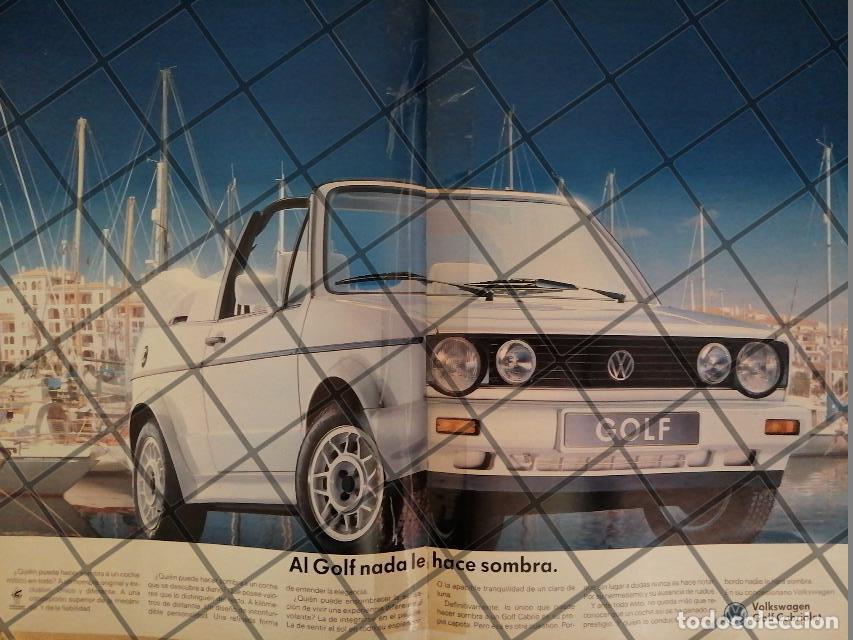 Poster collecting: AFICHE RETRO ORIGINAL AUTOS VOLKSWAGEN GOLF 1991 -1024