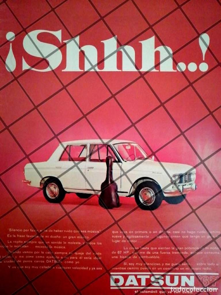 Poster collecting: AFICHE RETRO ORIGINAL AUTOS DATSUN 1967 -1060