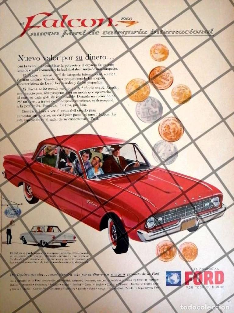 Poster collecting: AFICHE RETRO ORIGINAL AUTOS FORD FALCON 1964 -1065