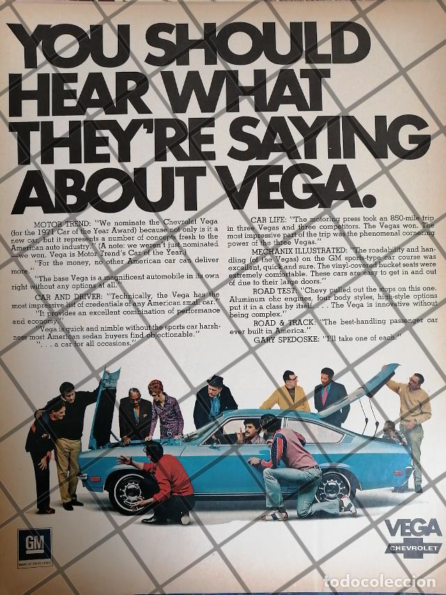 Poster collecting: CARTEL RETRO AUTOS CHEVROLET CHEVY VEGA 1970 -1075