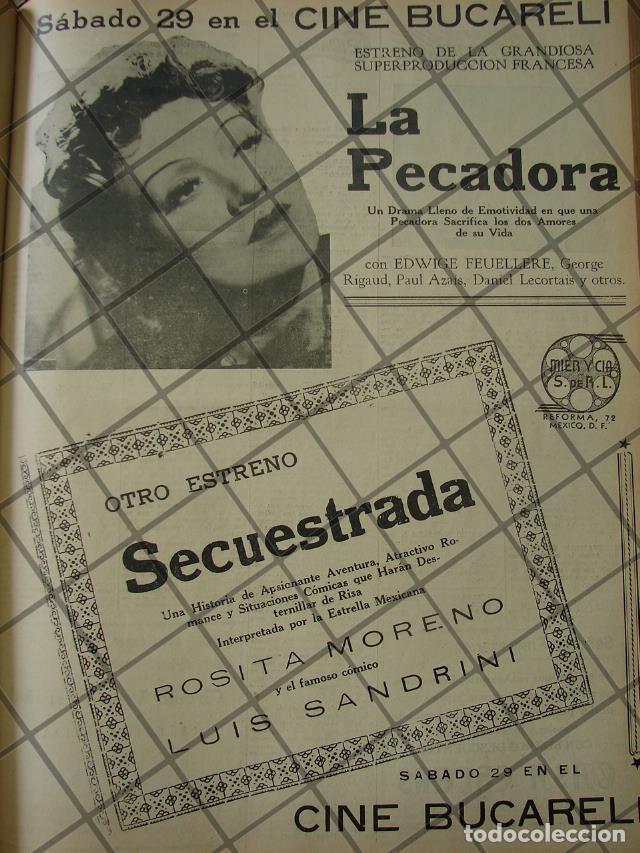 Poster collecting: CARTEL ANTIGUO 1941 CINE BUCARELI. CARTELERA