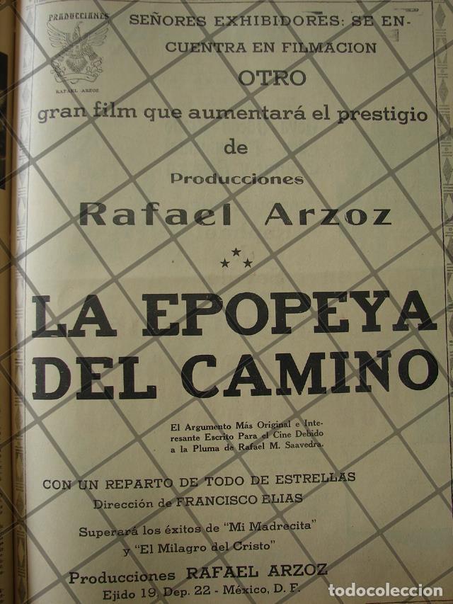 Poster collecting: CARTEL ANTIGUO. INICIAN LA PELICULA LA EPOPEYA DEL CAMINO 1941