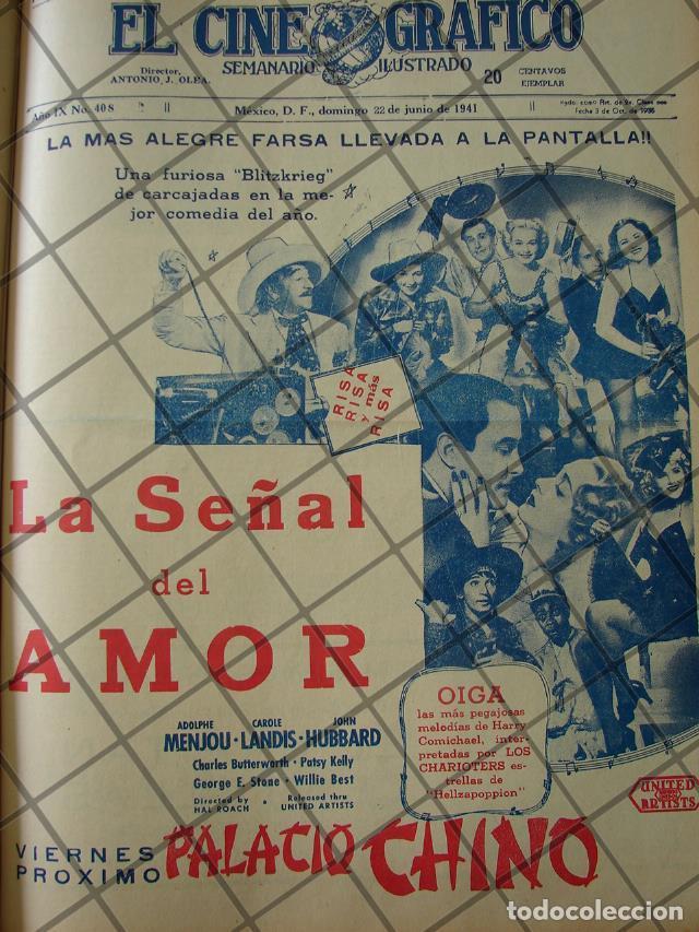 Poster collecting: CARTEL ANTIGUO PELICULA. LA SE&Ntilde;AL DEL AMOR. (ROAD SHOW) 1941