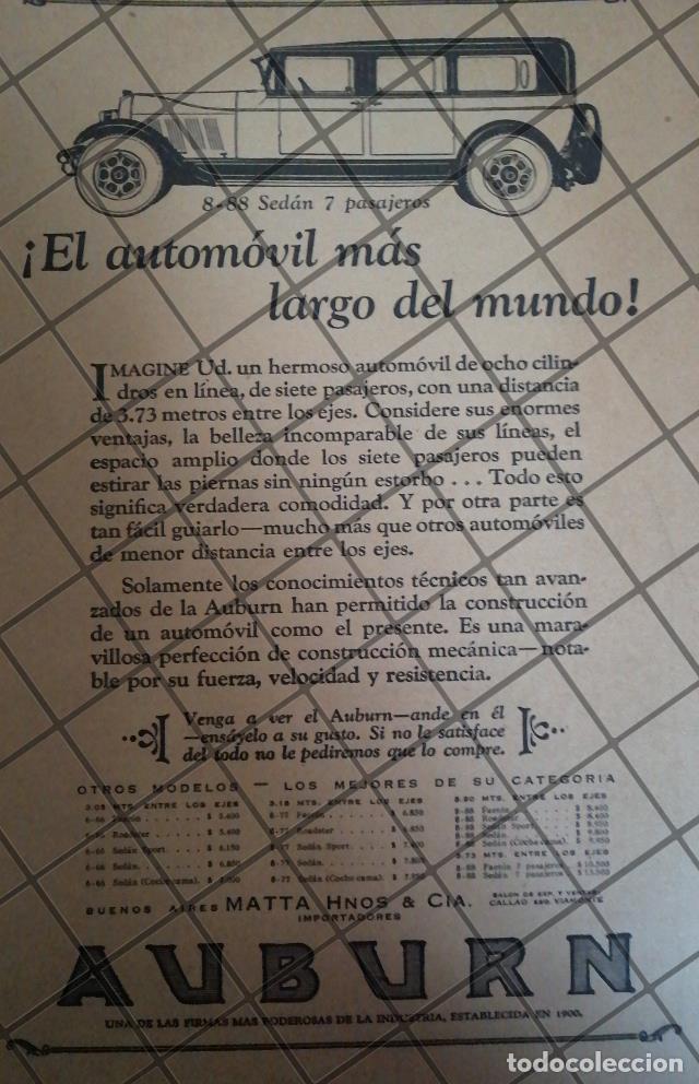 Poster collecting: CARTEL ANTIGUO ORIGINAL AUTOS AUBURN 88-8 SEDAN. 1926 -1095 RARO