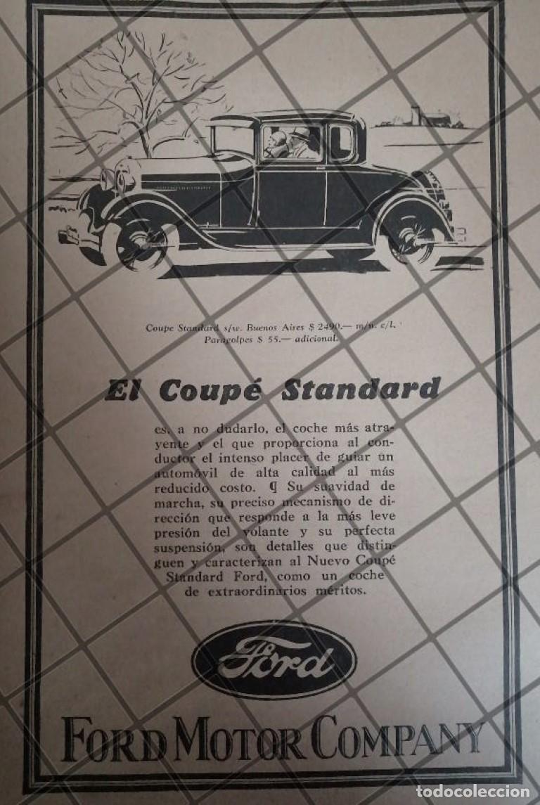 Poster collecting: CARTEL VINTAGE ORIGINAL AUTOS FORD MODEL T. COUPE 1926. -1103 RARO