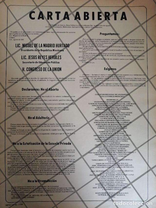 Poster collecting: AFICHE POLITICO RETRO RENOVACION MORAL, MIGUEL DEL A MADRID 1983