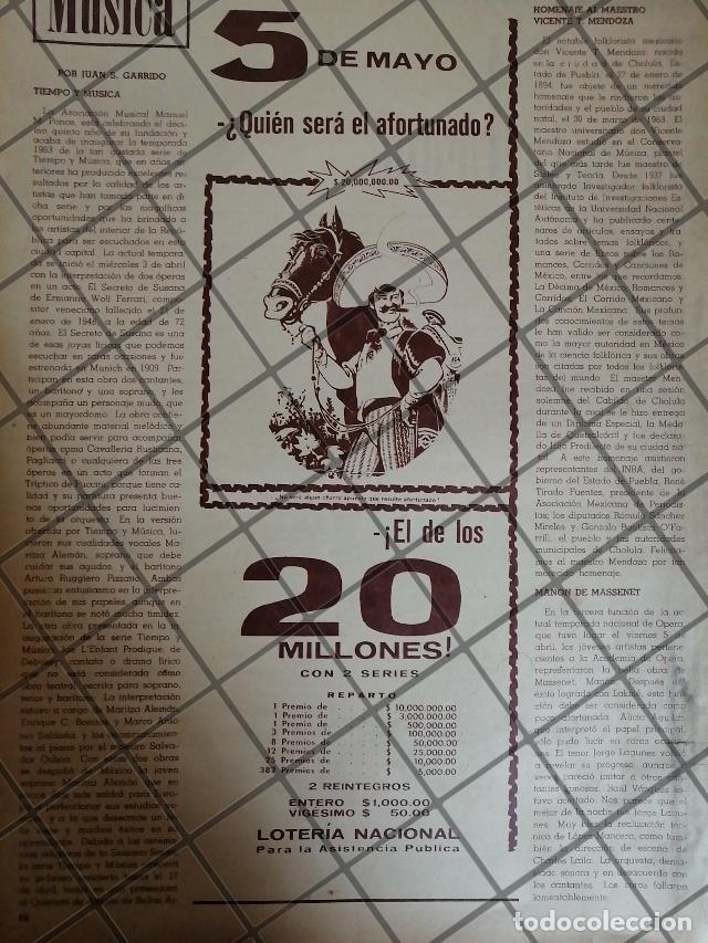 Poster collecting: AFICHE RETRO ORIGINAL LOTERIA NACIONAL 1963 /178