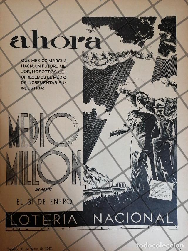 Poster collecting: AFICHE RETRO ORIGINAL LOTERIA NACIONAL 1947 /181