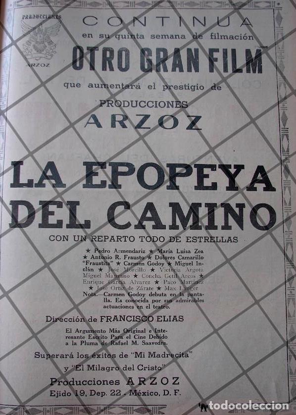 Poster collecting: CARTEL ANTIGUO. FILMAN PELICULA LA EPOPEYA DEL CAMINO 1941 /4