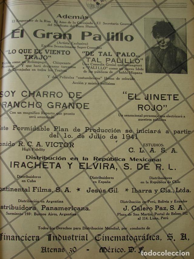 Poster collecting: CARTEL ANTIGUO FILMEX / JESUS MARTINEZ PALILLO Y MAS 1941