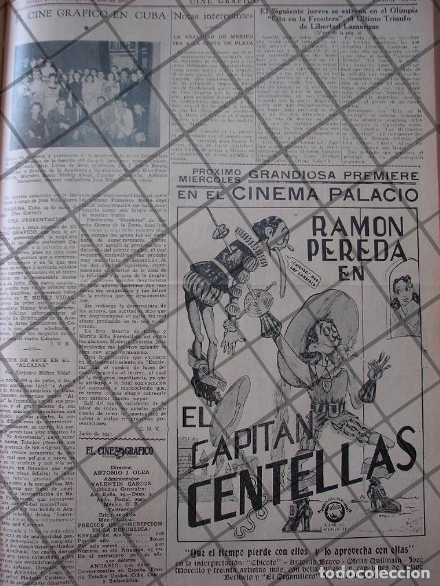 Poster collecting: CARTEL ANTIGUO ESTRENO PELICULA EL CAPITAN CENTELLAS 1941