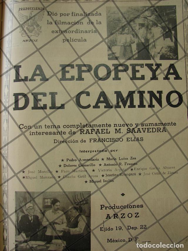 Sammeln von Plakaten: CARTEL ANTIGUO. FINALIZAN PELICULA LA EPOPEYA DEL CAMINO 1941