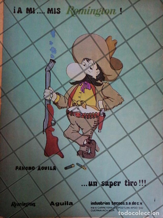 Sammeln von Plakaten: CARTEL ANTIGUO PANCHO AGUILA, ESCOPETAS REMINGTON 1970s