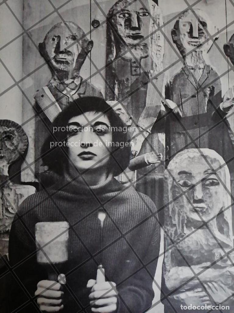 Sammeln von Plakaten: AFICHE ANTIGUO 1959 LA ESCULTORA MARISOL ESCOBAR