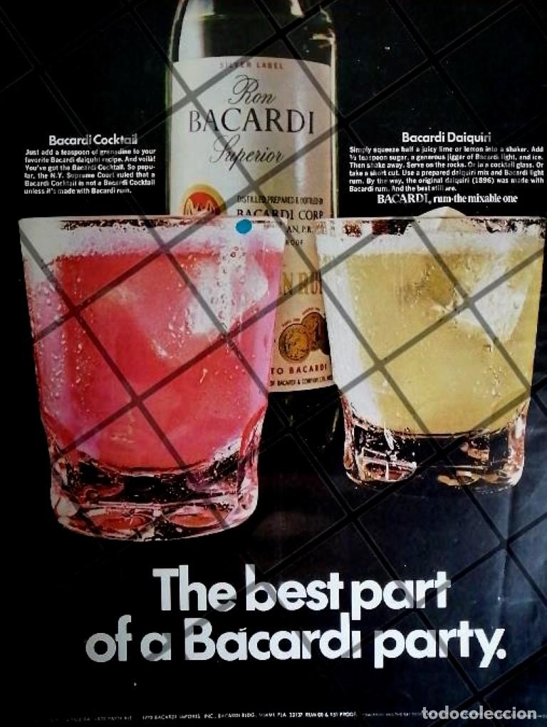 Sammeln von Plakaten: CARTEL PUBLICITARIO RETRO RON BACARDI 1960s /629