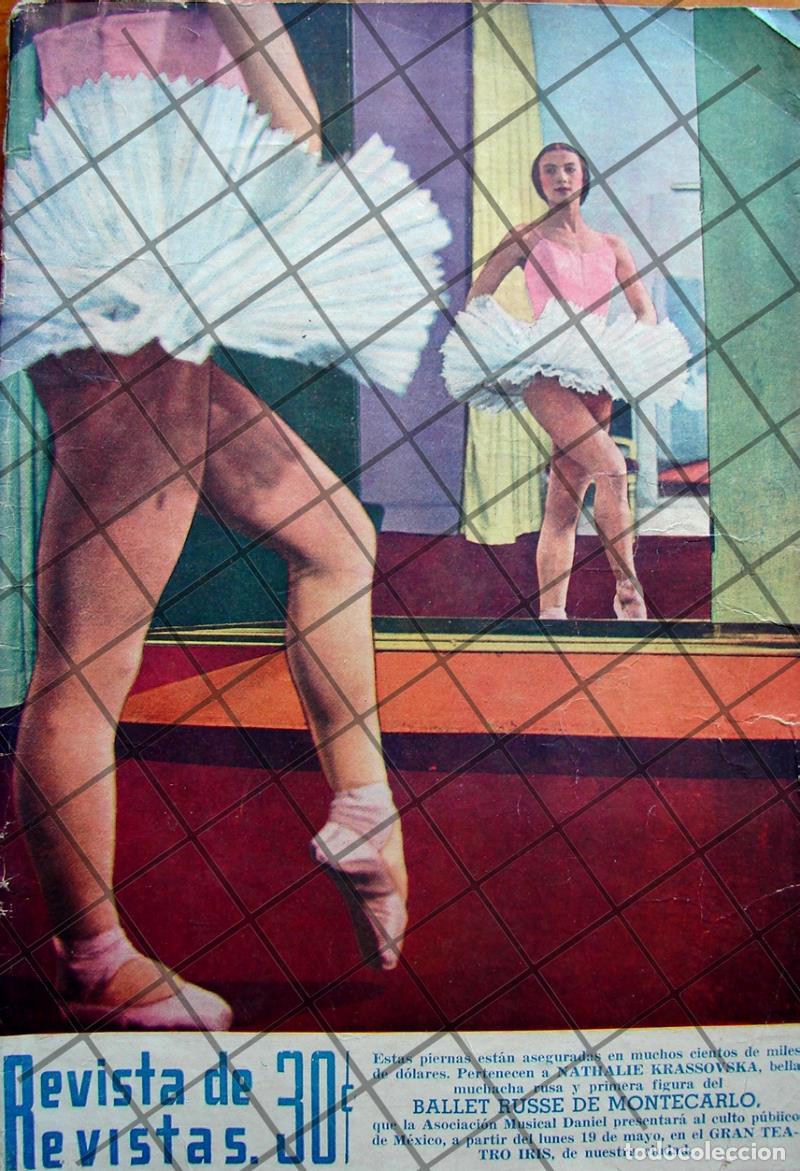 Sammeln von Plakaten: PORTADA ANTIGUA LA BAILARINA NATHALIE KRASOVSSKA 1937