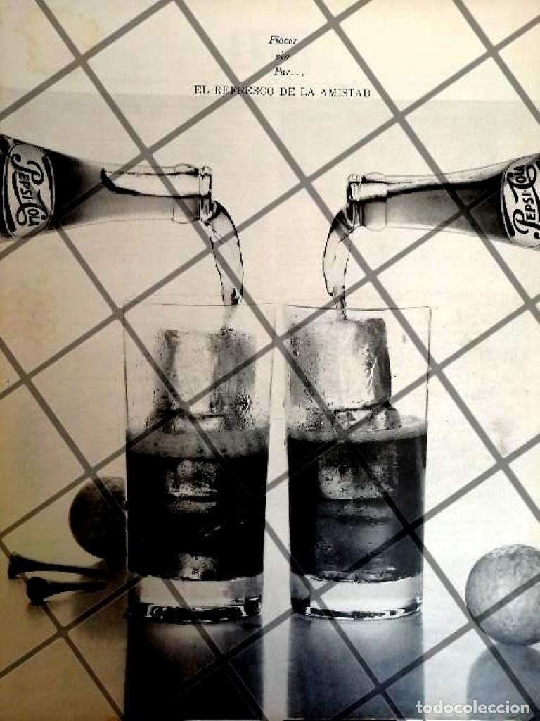 Sammeln von Plakaten: AFICHE PUBLICITARIO RETRO ORIGINAL PEPSI (PLACER) 1960