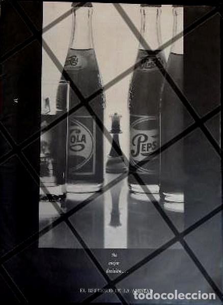 Sammeln von Plakaten: AFICHE PUBLICITARIO RETRO ORIGINAL PEPSI (MEJOR DESICION) 1960