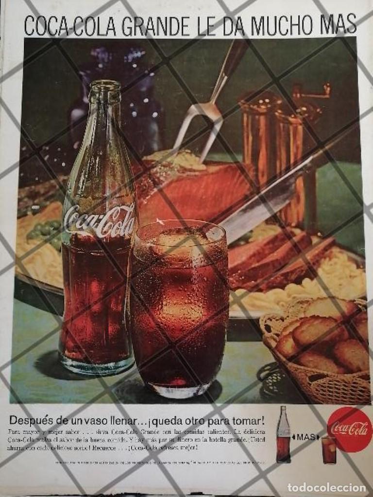 Poster collecting: CARTEL PUBLICITARIO RETRO ORIGINAL COCA COLA 1962 /C24