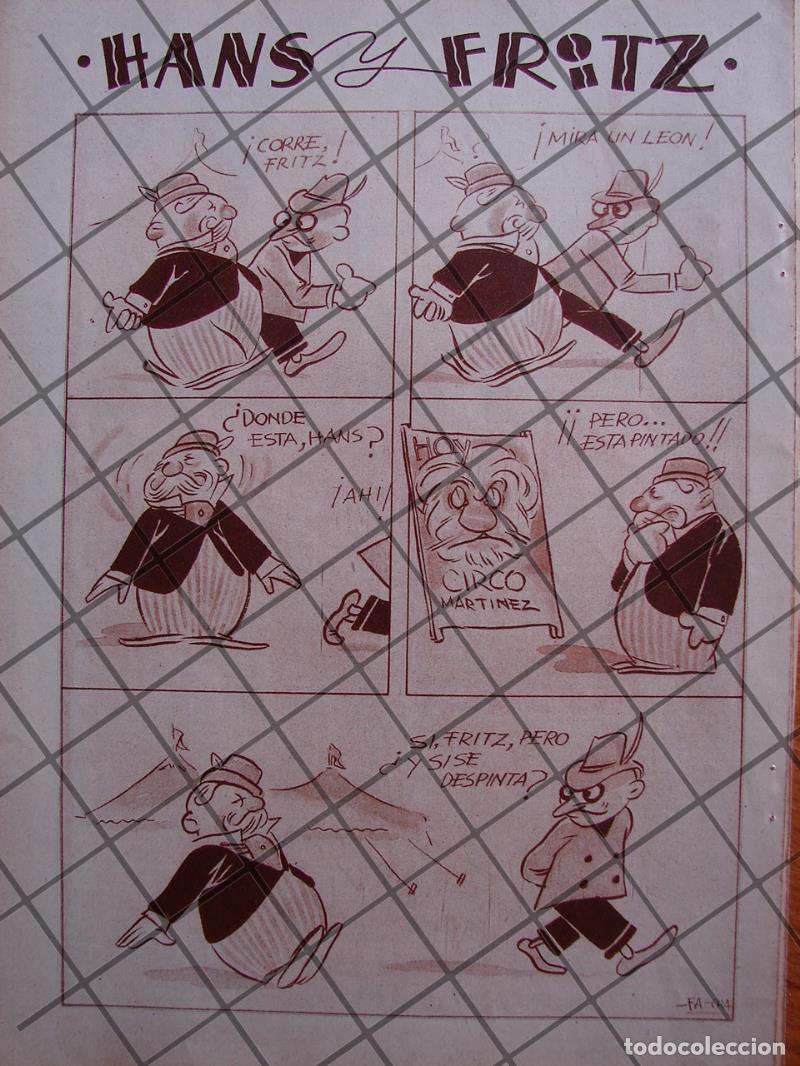 Poster collecting: TIRA COMICA ANTIGUA HANZ Y FRITZ 1936 ANGEL ZAMARRIPA 5