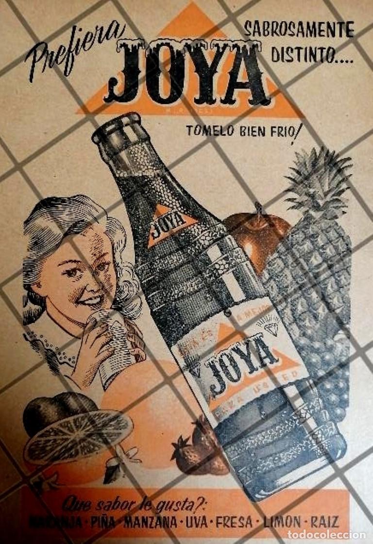 Poster collecting: CARTEL ANTIGUO REFRESCOS JOYA 1940s /306