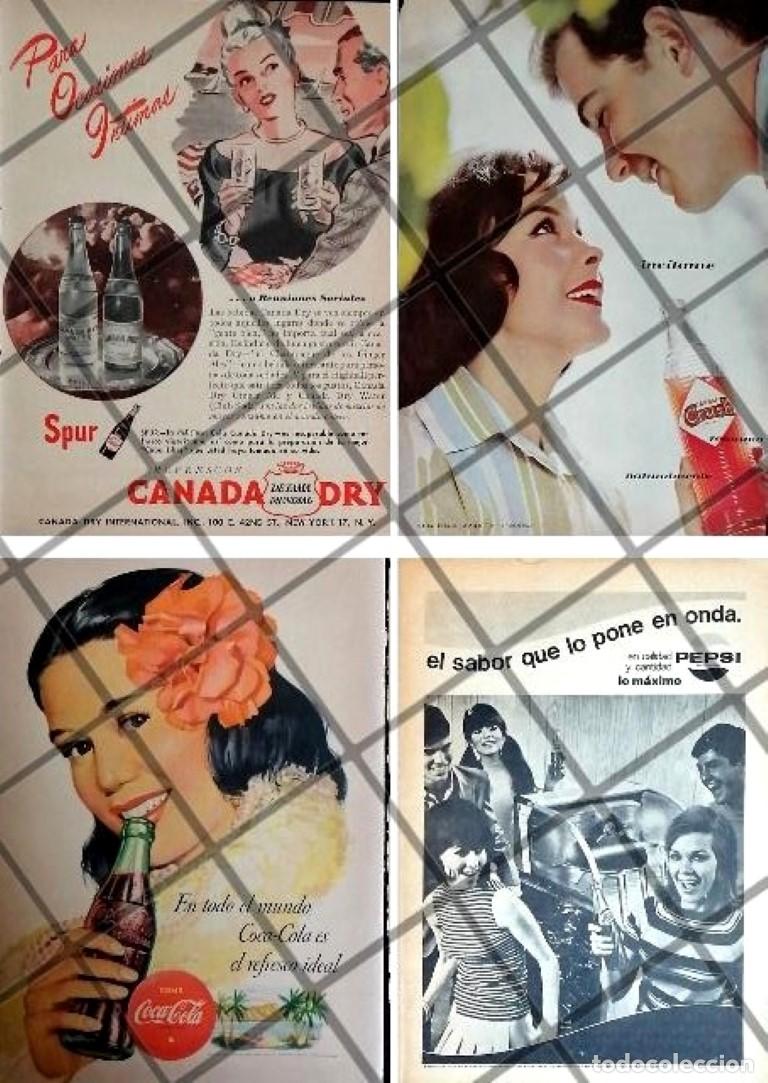 Poster collecting: 4 CARTELES ANTIGUOS REFRESCOS VARIOS A&Ntilde;OS 40s-60s /312