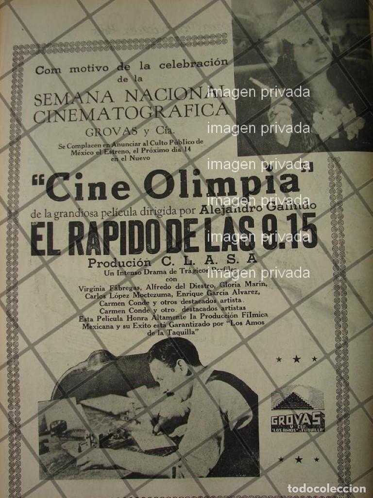 Poster collecting: AFICHE ANTIGUO PELICULA EL RAPIDO DE LAS 9.15 /1941 FESTIVAL DE CINE