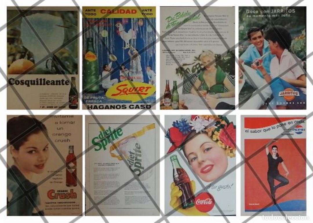Poster collecting: 8 CARTELES ANTIGUOS REFRESCOS VARIOS A&Ntilde;OS 40s-70s /318