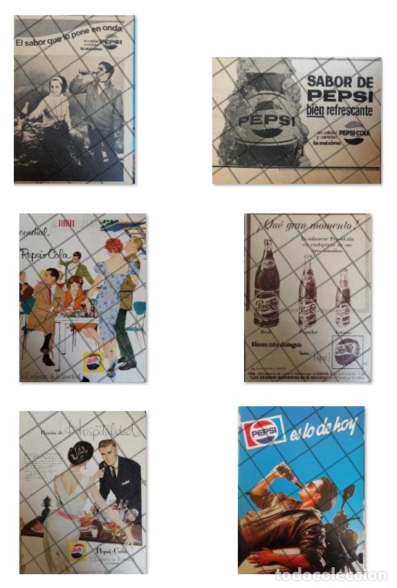 Poster collecting: 6 CARTELES RETRO REFRESCOS PEPSI 1950s 60s /342