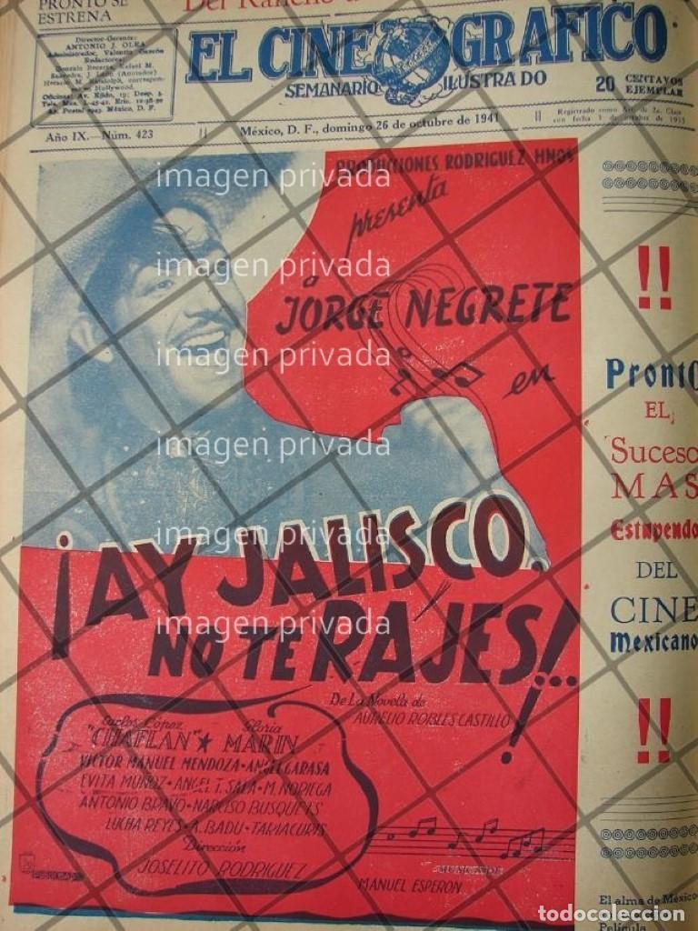 Poster collecting: AFICHE ANTIGUO PELICULA JALISCO NO TE RAJES 1941 /8